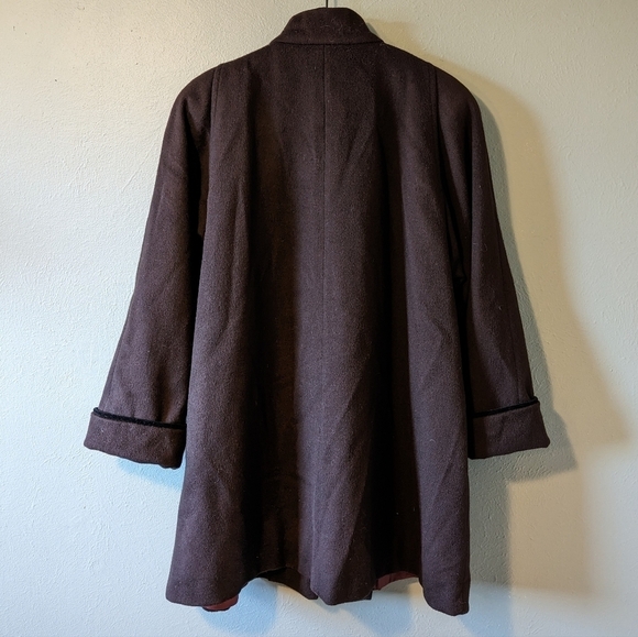 Forecaster of Boston Vintage Brown Overcoat Size 16 - Picture 12 of 14